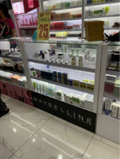 Etalase Kosmetik P100x100x50 CM