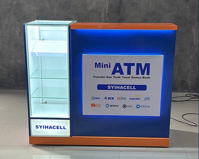 Meja + Etalase P130 cm