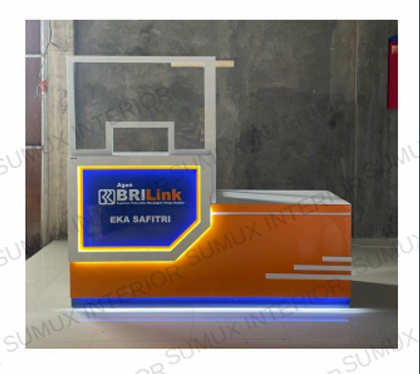 Paket Meja P100 cm + Akrilik 100 cm